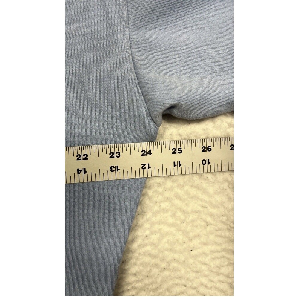 Alo Yoga Polo Pullover Womens Medium Blue Cropped Long Sleeve Collared Top - Picture 6 of 7